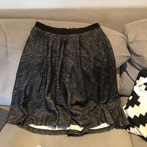 Grey & White Midi Skirt